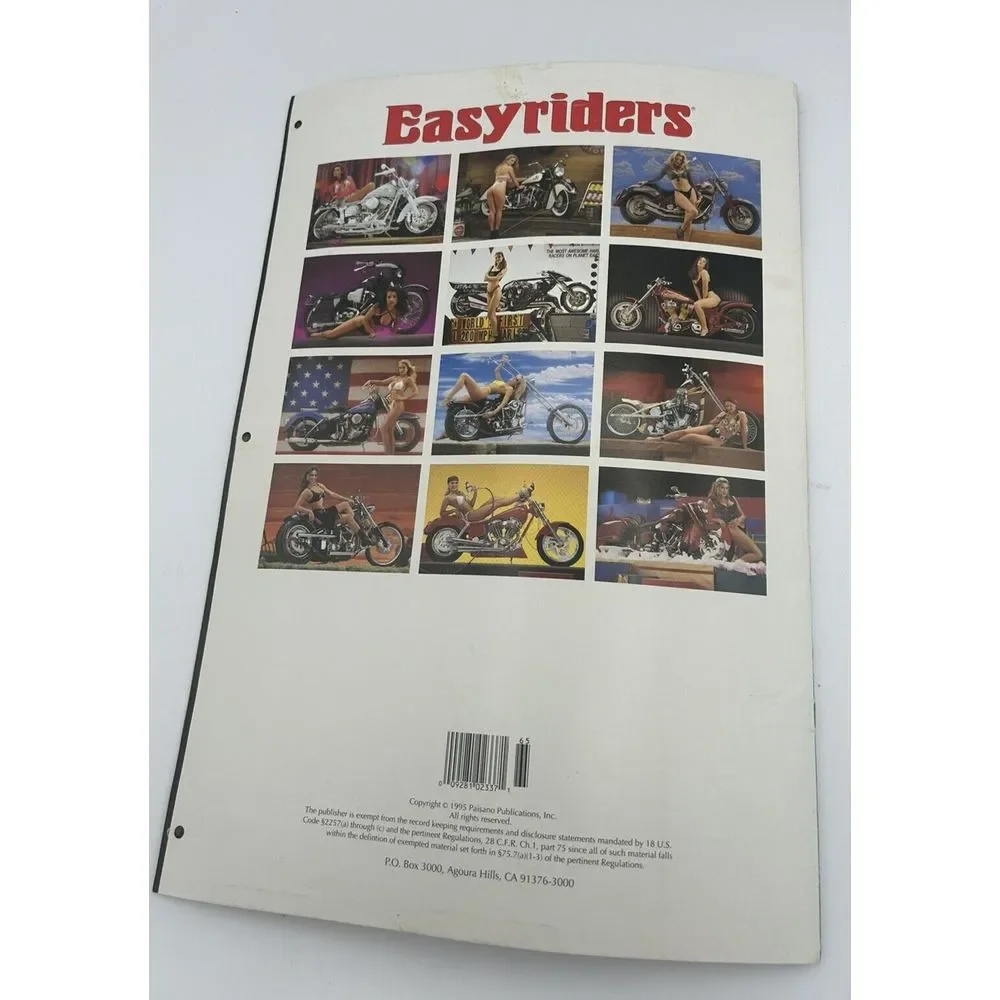 1996 Easyriders Swimsuit Calendar‎  - Great Condition Fun Bikini Photos - Glossy